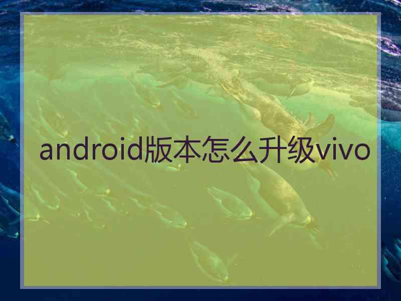 android版本怎么升级vivo